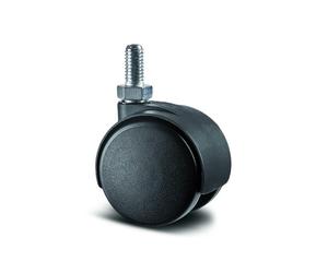 Roulette pivotante table et bureau - tige filetée - ø40mm- Lumina TENTE