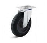 Roulette pivotante Torwegge en caoutchouc 160 mm ro ku.