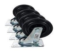 Roulette pivotante WERKA PRO sans frein Ø 100mm (Lot de 4)