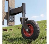 Roulette Portail Charge Lourde 200mm 340kg Roulettes à Ressort Tout Terrain | Roue de portail coulissant ou battant anti-affaissement|Roulette pivotante à ressort pour portillon de jardin bois & tube