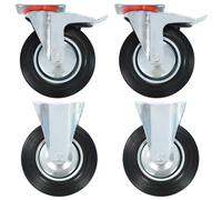 vidaXL Roulettes 4 pcs. 200 mm