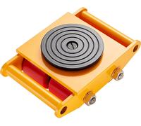 Roulettes blindées 6T Châssis de transport 280x210x105mm Roulettes de transport en acier au carbone Roulettes industrielles avec 4 roues directionnelles enPolyuréthaneRoulettes Ф 135x9mm Plaque tourna