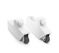 Roulettes compatibles avec la chaise haute Hauck Alpha Plus pour bébé et enfant - Blanc