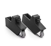 Roulettes compatibles avec la chaise haute Hauck Alpha Plus pour bébé et enfant Noir