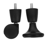 Roulettes de Chaise de Bureau en ABS Noir, Lot de Set, Faciles à Installer | Stabilité Renforcée, Usage pour Chaise de Bureau, Format Compact, Finition Sobre, pour Petits Meubles et Appareils