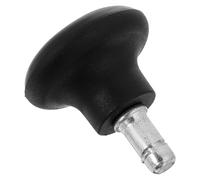 Roulettes de Chaise de Bureau Fixes en PU Noir, Tige 2,2 CM | Installation par Insertion, Base en Métal, Finition Noire Classique, Usage Bureau, Studio, Espace Partagé