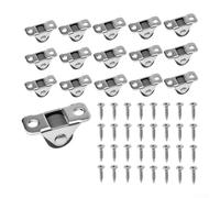 Roulettes Fixes 12mm Caoutchouc pour Meuble(16pcs) | Design fixe, mouvement rectiligne, pour idéal placards, caoutchouc pour durable, montage facile