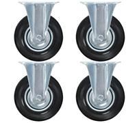 Roulettes fixes 4 pcs 125 mm
