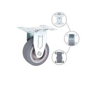 vidaXL Roulettes fixes - 4 pcs - Diamètre 50 mm