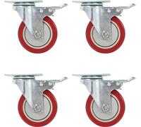 Roulettes pivotantes 24 pcs. 100 mm, Roulettes de transport 2024 Nouveau Design Meubles