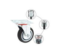 Roulettes pivotantes 4 pcs 75 mm