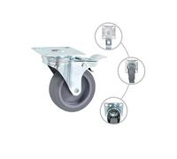 vidaXL Roulettes pivotantes double frein - 4 pcs - Diamètre 75 mm