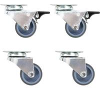 Roulettes pivotantes durables 32 pcs. avec roue jumelée 50 mm - Rouleau de transport Octo7622031 8parcel