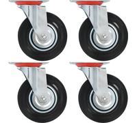 Roulettes pivotantes pratiques 4 pcs. 125 mm - Roulettes de transport ,design Möbel 1157693 1parcel