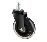 VEVOR Roulettes Pivotantes Lot de 5 Roulette Chaise Bureau de Remplacement 76,2 mm Roues Fauteuil Ordinateur Robustes pour Sols en Bois Dur et Moquette Capacité de Charge 59 kg Adaptation Universelle