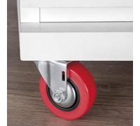 Roulettes pour charges lourdes - Roulettes à caisson en acier pour meubles, lot de 4