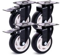 Roulettes pour charges lourdes / roulettes pour chariots de transport de meubles - Roulettes en caoutchouc pour charges lourdes - Roulettes pour charges lourdes / roulettes de transport - 200 kg