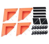 Roulettes pour meubles, capacité de charge maximale de 639 kg, cadre en acier au carbone, diamètre des roues de 2,03 cm, dimensions de l'emballage : 32,5 cm x 32,5 cm x 11,5 cm, hauteur du produit : 8