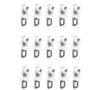 Roulettes Pour Rail À Rideaux Crochets Porte-Rideaux Lourd Charge, Glisseurs Silencieux Pour Rail Plafond Accessoires Rail Rideau Accastillage Roulement Roulette Ensemble Roulettes Seulement(15 PCS)