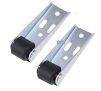 Roulettes, Roulette de meuble silencieuse, Support directionnel monté sur le côté, roue e, roulette porte à poulie stable en acier inoxydable, 1/2 pièces(2pcs)