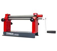 Rouleuse de tôles manuelle d'établi à 3 rouleaux largeur du travail 305 mm épaisseur jusque 0,8 mm en acier Torros RME305