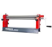 Rouleuse de tôles manuelle d'établi à 3 rouleaux largeur du travail 610 mm épaisseur jusque 0,8 mm en acier Torros RME610