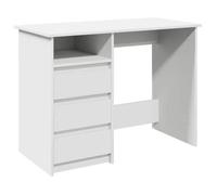 ROUMEI®Table Informatique pour étudiants - Bureau blanc 102x50x75cm ,Bois d'ingénierie - 1 personne qdk66633