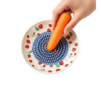 Round Manual Ceramic Garlic Grater Plate Ginger Mincing Dish Kitchen | Traditional textured grinding dish designed for fast and efficient pureeing of fresh roots while preserving natural flavors