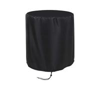 Round Outdoor Table Cover -53x58cm Black Waterproof Portable Case Enclosure | Cool Bar Table Cover - For Home House Yard Backyard Garden Park Outside Camping Travel