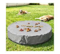 Round Pool Cover Tissu Oxford imperméable Pliable pour Piscine Ronde Piscine Solaire,Gray-48 * 12inches（122 * 30cm）