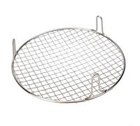Round Stainless Steel BBQ Grid 30cm Even Heating(25cm) | Even mesh design, prevents food falling, uniform heating, 30cm diameter, ideal for large groups