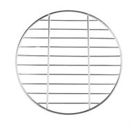 Round Stainless Steel BBQ Grid 30cm Mirror Polish(30cm) | Mirror polished finish, easy wipe clean, food safe steel, 30cm diameter, fits small stoves