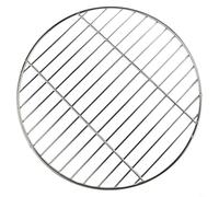 Round Stainless Steel BBQ Grid 30cm Mirror Polish(40cm) | Mirror polished finish, easy wipe clean, food safe steel, 30cm diameter, fits small stoves
