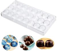 Roundsky 24 trous Demi Chocolat Moule en polycarbonate Chocolat Barre Forme Demi Bonbons Fabricant Moule de cuisson