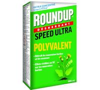 ROUNDUP Désherbant Jardin Polyvalent Concentré - Action 2-en-1 : Mauvaises Herbes & Mousses - Résultats dès 1h - 400ml