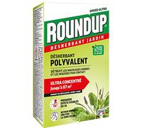 ROUNDUP Désherbant Jardin Polyvalent Concentré - Action 2-en-1 : Mauvaises Herbes & Mousses - Résultats dès 1h - 200ml