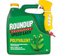 ROUNDUP RPO3A - Désherbant Jardin Polyvalent Prêt à L'emploi 3 L - Premiers effets visibles 1h - Elimine mauvaises herbes et mousses par simple contact - Produit à base d'acide pélargonique - 100m²