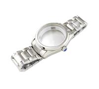ROUREOX Kit Horloger DIY 39.5mm Boîtier Poli Bracelet Acier INOX Couronne Vissée Mouvement Mécanique NH35 4R35 pour Grand Seiko-B2-Pas de Log 39.5MM