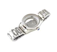 ROUREOX Kit Horloger DIY 39.5mm Boîtier Poli Bracelet Acier INOX Couronne Vissée Mouvement Mécanique NH35 4R35 pour Grand Seiko-A1-Avec Logo 39.5MM