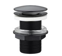 ROUSSEAU - Bonde Lavabo Clic-Clac sans Trop Plein - Universelle 1" 1/4-2 Coloris (Noir)