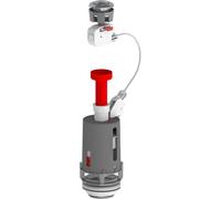 ROUSSEAU - Mécanisme de Chasse d’Eau WC Universel à Câble Double Débit 3/6 L Bouton Poussoir Réservoir Apparent