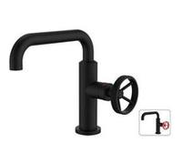 Edouard Rousseau Mitigeur lavabo industriel Bec mobile Cartouche céramique 25 mm Flexible inox Noir