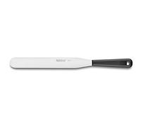 Rousselon 32 Dumas International en Acier Inoxydable Spatule Droite en Carte, Noir, 30 cm