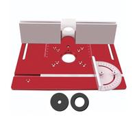 Routeur Table Insert - Construction en d'aluminium, lisse et lisse avec précision, plateau en bois, guide de mesure pour projets de routage en bois
