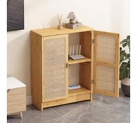 Routeur WiFi caché Ma nizer avec double étagères autoportantes Solut pour la maison et le bureau (naturel 80 x 50 x 25 cm) - Design fonctionnel et peu encombrant