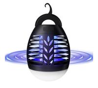 ROVLAK Lampe Anti Moustique Camping, 2 en 1 Lampe Anti Moustique Extérieur avec Batterie USB Rechargeable, Portable IPX6 Étanche Camping Accessoires avec 3 Luminosité Modes