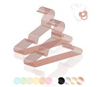 ROW&LINE® - Cintres pour Enfants (30 cm) - 20 pièces (Or Rose) - Cintres Peu encombrants pour vêtements de bébé - pour vêtements Lourds - en Fil de Fer pour Un Look Bien rangé dans l'armoire