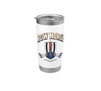 Row Norge Norwegian Viking Ship Norway Rameur Pride Gobelet isotherme en acier inoxydable double paroi