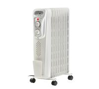 Rowenta Intensium Radiateur à bain d’huile 2000 W BU2620 | 3 niveaux dont Éco, Silencieux, Thermostat réglable, Sécurité anti-basculement & surchauffe, Couleur: Noir