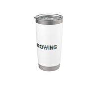 Rowing Life Team Women Men Crew Racing Graphic Regatta Gobelet isotherme en acier inoxydable double paroi